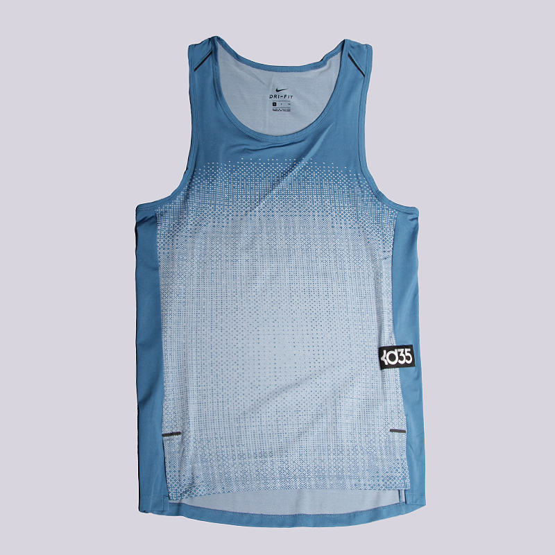 мужская голубая майка Nike KD Hyper Elite S/L Top 848533-457 - цена, описание, фото 1